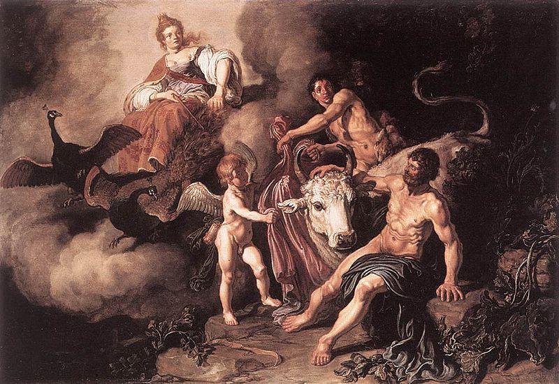 Pieter Lastman Juno Discovering Jupiter with Io oil painting image